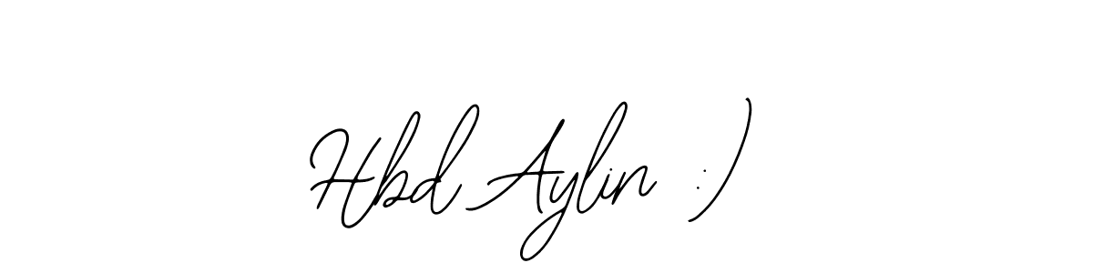 The best way (Bearetta-2O07w) to make a short signature is to pick only two or three words in your name. The name Hbd Aylin :) include a total of six letters. For converting this name. Hbd Aylin :) signature style 12 images and pictures png