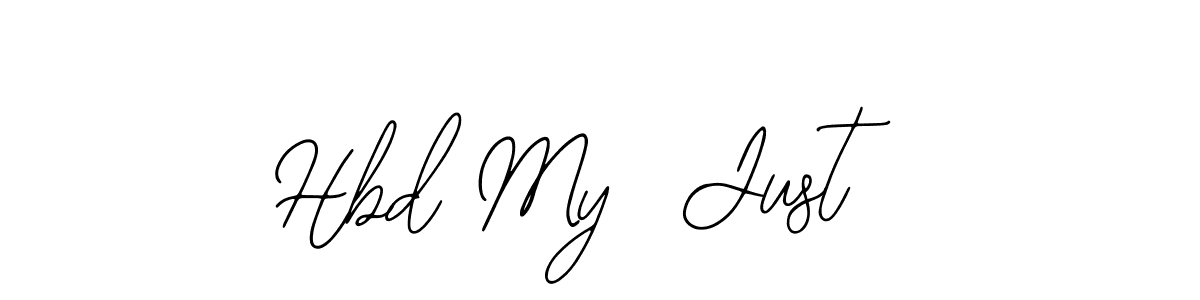 How to make Hbd My  Just name signature. Use Bearetta-2O07w style for creating short signs online. This is the latest handwritten sign. Hbd My  Just signature style 12 images and pictures png