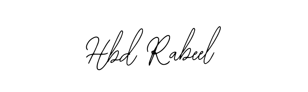 The best way (Bearetta-2O07w) to make a short signature is to pick only two or three words in your name. The name Hbd Rabeel include a total of six letters. For converting this name. Hbd Rabeel signature style 12 images and pictures png