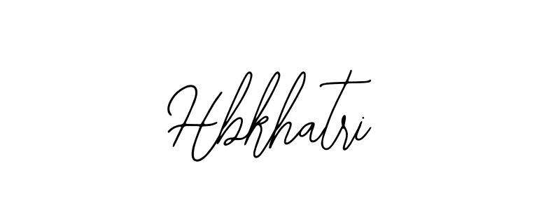 How to make Hbkhatri signature? Bearetta-2O07w is a professional autograph style. Create handwritten signature for Hbkhatri name. Hbkhatri signature style 12 images and pictures png