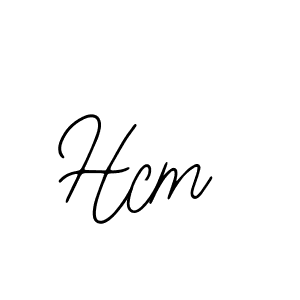 Design your own signature with our free online signature maker. With this signature software, you can create a handwritten (Bearetta-2O07w) signature for name Hcm. Hcm signature style 12 images and pictures png