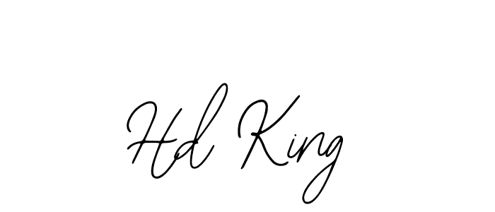 How to make Hd King name signature. Use Bearetta-2O07w style for creating short signs online. This is the latest handwritten sign. Hd King signature style 12 images and pictures png