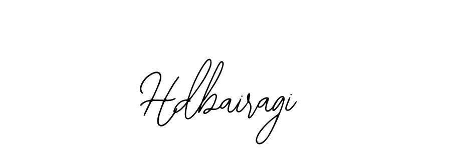 How to make Hdbairagi name signature. Use Bearetta-2O07w style for creating short signs online. This is the latest handwritten sign. Hdbairagi signature style 12 images and pictures png
