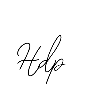 Design your own signature with our free online signature maker. With this signature software, you can create a handwritten (Bearetta-2O07w) signature for name Hdp. Hdp signature style 12 images and pictures png