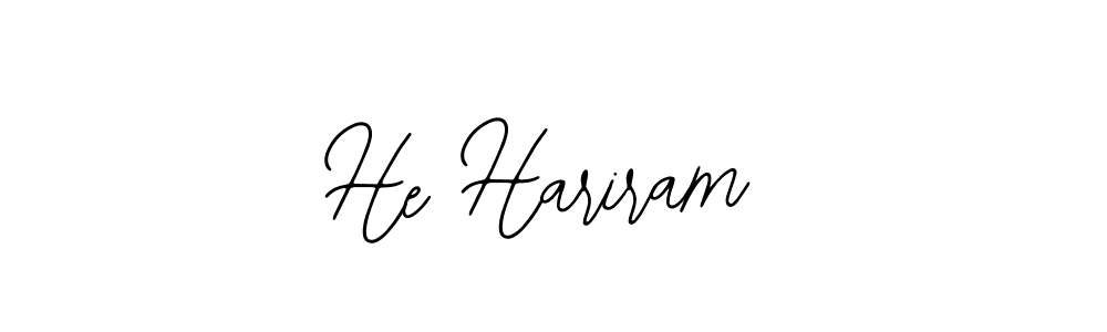 Create a beautiful signature design for name He Hariram. With this signature (Bearetta-2O07w) fonts, you can make a handwritten signature for free. He Hariram signature style 12 images and pictures png
