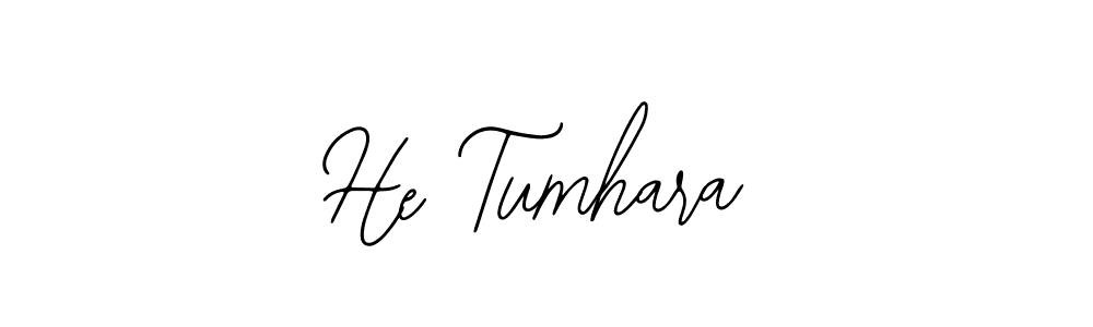 Design your own signature with our free online signature maker. With this signature software, you can create a handwritten (Bearetta-2O07w) signature for name He Tumhara. He Tumhara signature style 12 images and pictures png