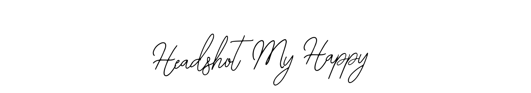 Also You can easily find your signature by using the search form. We will create Headshot My Happy name handwritten signature images for you free of cost using Bearetta-2O07w sign style. Headshot My Happy signature style 12 images and pictures png