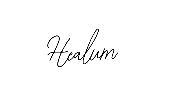 How to make Healum signature? Bearetta-2O07w is a professional autograph style. Create handwritten signature for Healum name. Healum signature style 12 images and pictures png