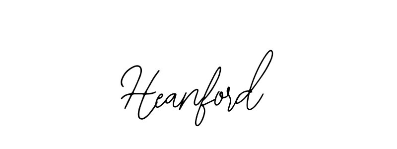 The best way (Bearetta-2O07w) to make a short signature is to pick only two or three words in your name. The name Heanford include a total of six letters. For converting this name. Heanford signature style 12 images and pictures png