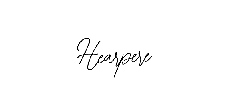 Create a beautiful signature design for name Hearpere. With this signature (Bearetta-2O07w) fonts, you can make a handwritten signature for free. Hearpere signature style 12 images and pictures png