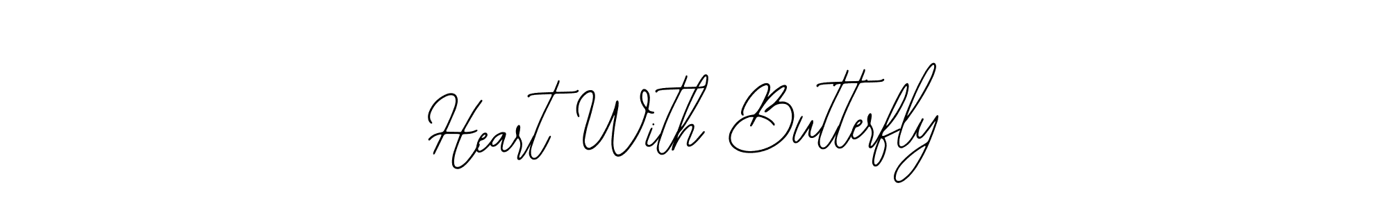 The best way (Bearetta-2O07w) to make a short signature is to pick only two or three words in your name. The name Heart With Butterfly include a total of six letters. For converting this name. Heart With Butterfly signature style 12 images and pictures png