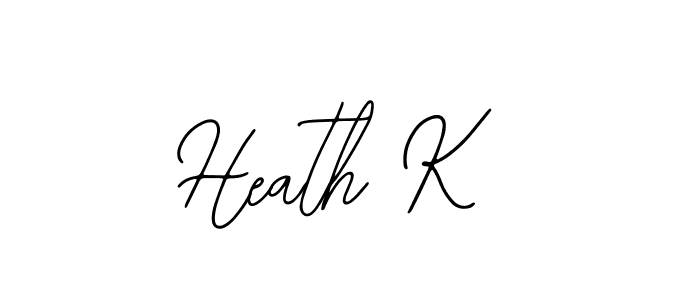 Make a beautiful signature design for name Heath K. Use this online signature maker to create a handwritten signature for free. Heath K signature style 12 images and pictures png