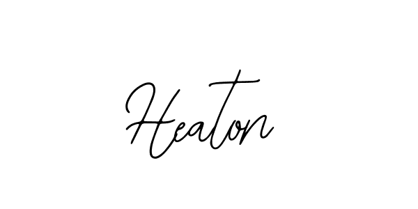 Design your own signature with our free online signature maker. With this signature software, you can create a handwritten (Bearetta-2O07w) signature for name Heaton. Heaton signature style 12 images and pictures png