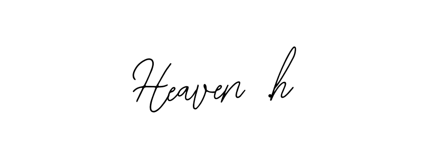 if you are searching for the best signature style for your name Heaven .h. so please give up your signature search. here we have designed multiple signature styles  using Bearetta-2O07w. Heaven .h signature style 12 images and pictures png