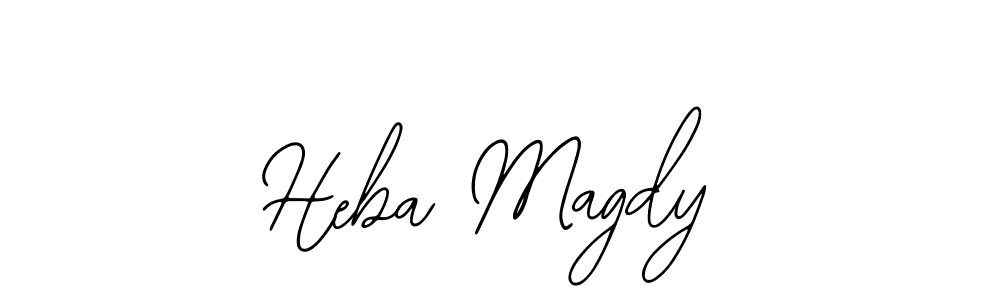 The best way (Bearetta-2O07w) to make a short signature is to pick only two or three words in your name. The name Heba Magdy include a total of six letters. For converting this name. Heba Magdy signature style 12 images and pictures png