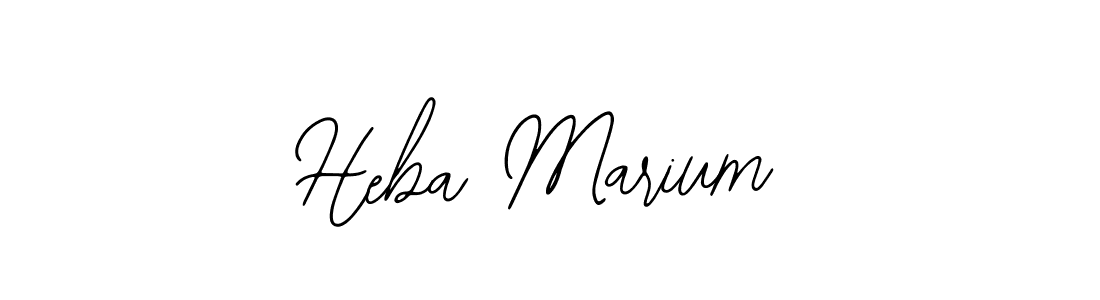 Make a beautiful signature design for name Heba Marium. With this signature (Bearetta-2O07w) style, you can create a handwritten signature for free. Heba Marium signature style 12 images and pictures png