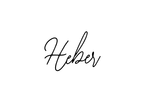 How to make Heber name signature. Use Bearetta-2O07w style for creating short signs online. This is the latest handwritten sign. Heber signature style 12 images and pictures png