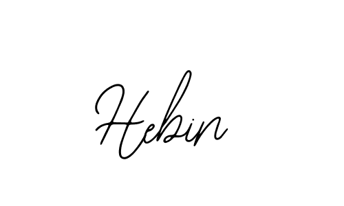 Use a signature maker to create a handwritten signature online. With this signature software, you can design (Bearetta-2O07w) your own signature for name Hebin. Hebin signature style 12 images and pictures png