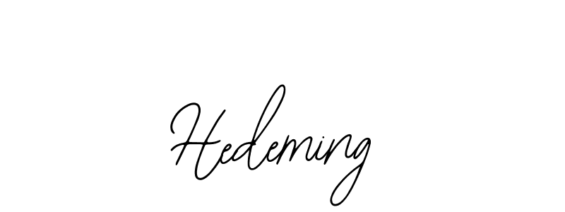 Use a signature maker to create a handwritten signature online. With this signature software, you can design (Bearetta-2O07w) your own signature for name Hedeming. Hedeming signature style 12 images and pictures png