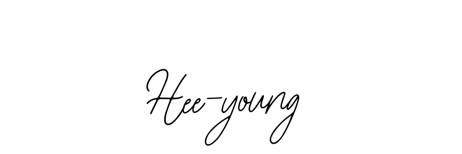 The best way (Bearetta-2O07w) to make a short signature is to pick only two or three words in your name. The name Hee-young include a total of six letters. For converting this name. Hee-young signature style 12 images and pictures png