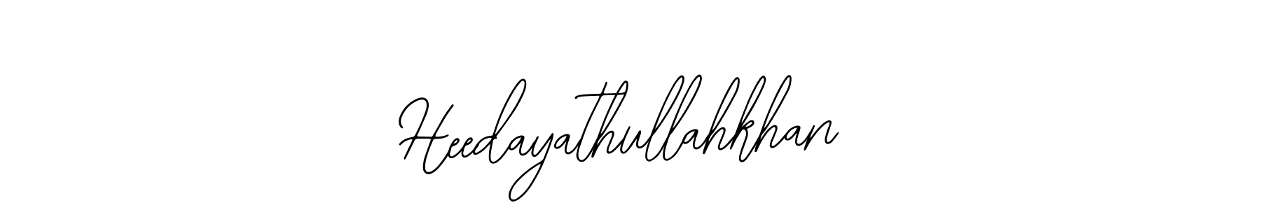 Design your own signature with our free online signature maker. With this signature software, you can create a handwritten (Bearetta-2O07w) signature for name Heedayathullahkhan. Heedayathullahkhan signature style 12 images and pictures png