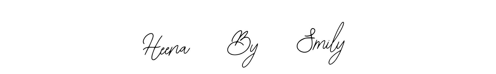 How to Draw Heena    By    Smily signature style? Bearetta-2O07w is a latest design signature styles for name Heena    By    Smily. Heena    By    Smily signature style 12 images and pictures png