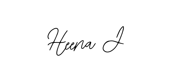 Create a beautiful signature design for name Heena J. With this signature (Bearetta-2O07w) fonts, you can make a handwritten signature for free. Heena J signature style 12 images and pictures png
