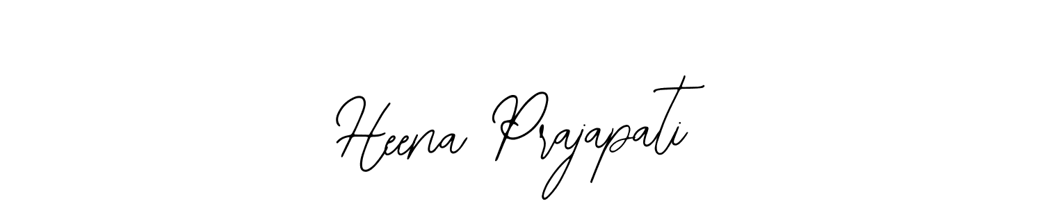 Use a signature maker to create a handwritten signature online. With this signature software, you can design (Bearetta-2O07w) your own signature for name Heena Prajapati. Heena Prajapati signature style 12 images and pictures png