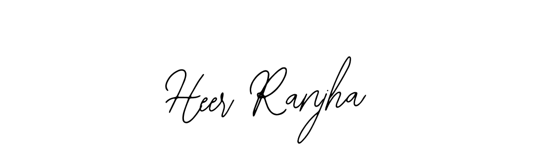 You should practise on your own different ways (Bearetta-2O07w) to write your name (Heer Ranjha) in signature. don't let someone else do it for you. Heer Ranjha signature style 12 images and pictures png