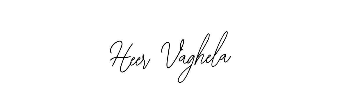 Use a signature maker to create a handwritten signature online. With this signature software, you can design (Bearetta-2O07w) your own signature for name Heer Vaghela. Heer Vaghela signature style 12 images and pictures png