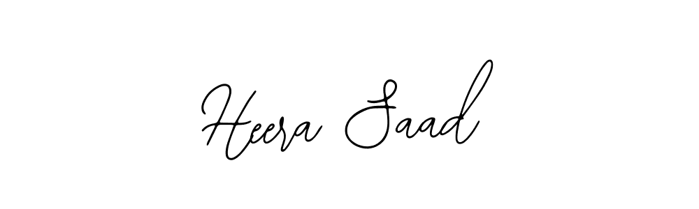 You should practise on your own different ways (Bearetta-2O07w) to write your name (Heera Saad) in signature. don't let someone else do it for you. Heera Saad signature style 12 images and pictures png