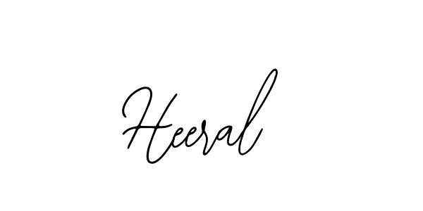 How to make Heeral name signature. Use Bearetta-2O07w style for creating short signs online. This is the latest handwritten sign. Heeral signature style 12 images and pictures png