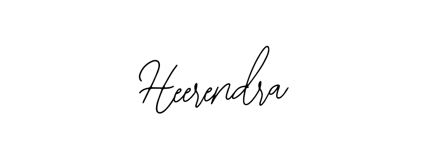 How to make Heerendra name signature. Use Bearetta-2O07w style for creating short signs online. This is the latest handwritten sign. Heerendra signature style 12 images and pictures png