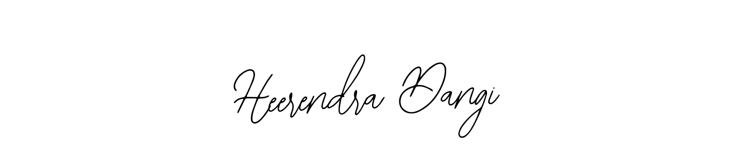 Bearetta-2O07w is a professional signature style that is perfect for those who want to add a touch of class to their signature. It is also a great choice for those who want to make their signature more unique. Get Heerendra Dangi name to fancy signature for free. Heerendra Dangi signature style 12 images and pictures png
