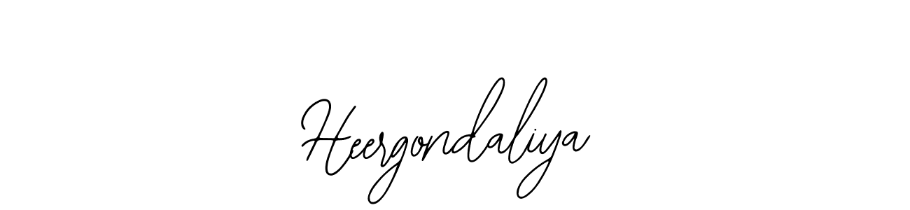 How to make Heergondaliya name signature. Use Bearetta-2O07w style for creating short signs online. This is the latest handwritten sign. Heergondaliya signature style 12 images and pictures png