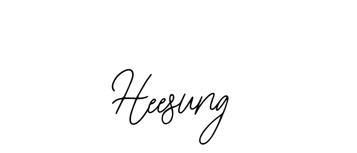 Make a beautiful signature design for name Heesung. Use this online signature maker to create a handwritten signature for free. Heesung signature style 12 images and pictures png