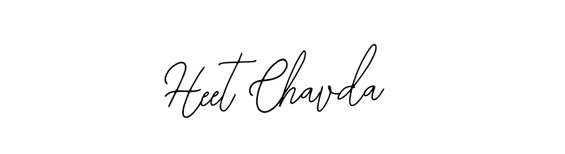 Also You can easily find your signature by using the search form. We will create Heet Chavda name handwritten signature images for you free of cost using Bearetta-2O07w sign style. Heet Chavda signature style 12 images and pictures png