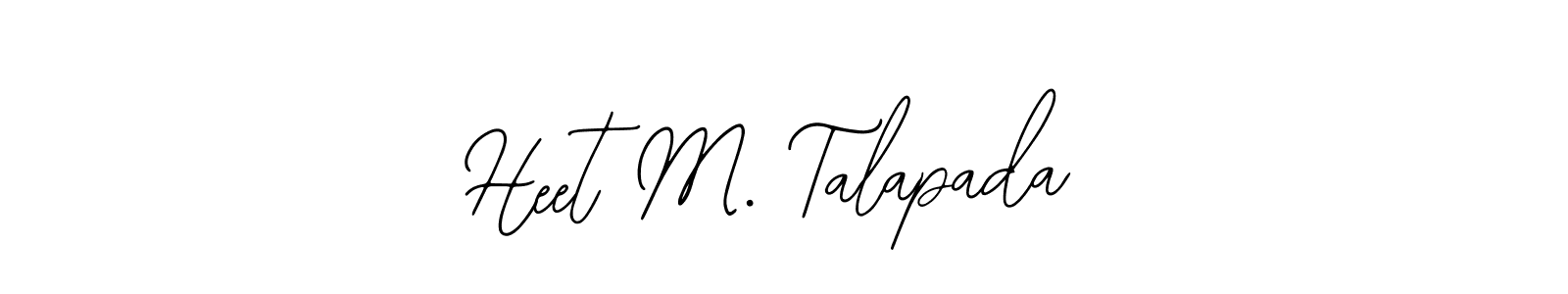 How to Draw Heet M. Talapada signature style? Bearetta-2O07w is a latest design signature styles for name Heet M. Talapada. Heet M. Talapada signature style 12 images and pictures png