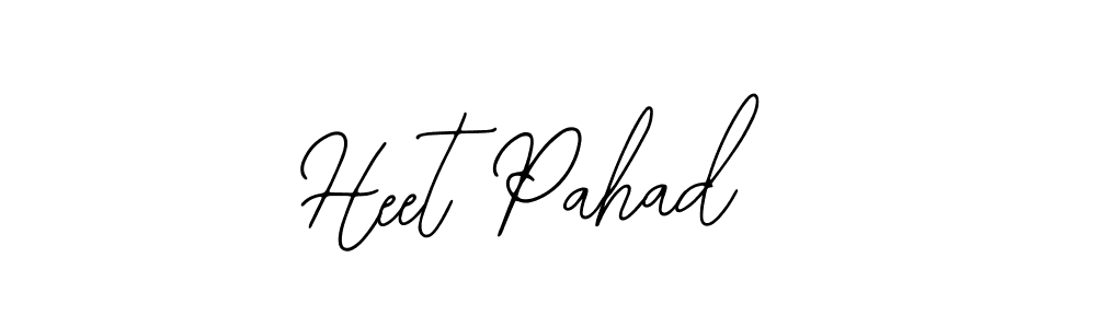 Also we have Heet Pahad name is the best signature style. Create professional handwritten signature collection using Bearetta-2O07w autograph style. Heet Pahad signature style 12 images and pictures png