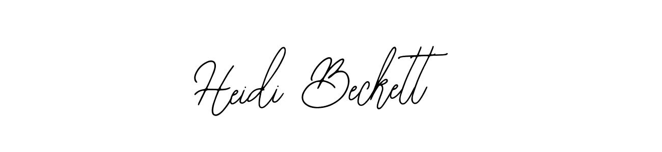 Make a beautiful signature design for name Heidi Beckett. Use this online signature maker to create a handwritten signature for free. Heidi Beckett signature style 12 images and pictures png