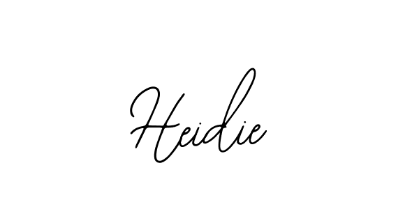 Use a signature maker to create a handwritten signature online. With this signature software, you can design (Bearetta-2O07w) your own signature for name Heidie. Heidie signature style 12 images and pictures png