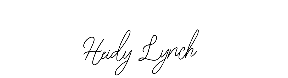 Use a signature maker to create a handwritten signature online. With this signature software, you can design (Bearetta-2O07w) your own signature for name Heidy Lynch. Heidy Lynch signature style 12 images and pictures png