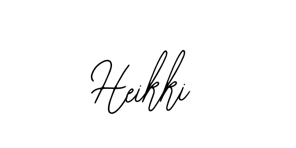 How to make Heikki name signature. Use Bearetta-2O07w style for creating short signs online. This is the latest handwritten sign. Heikki signature style 12 images and pictures png