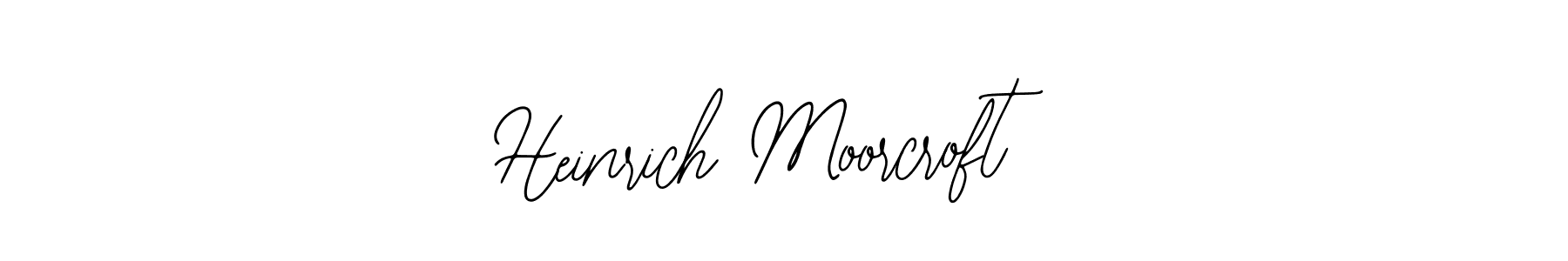 How to make Heinrich Moorcroft name signature. Use Bearetta-2O07w style for creating short signs online. This is the latest handwritten sign. Heinrich Moorcroft signature style 12 images and pictures png