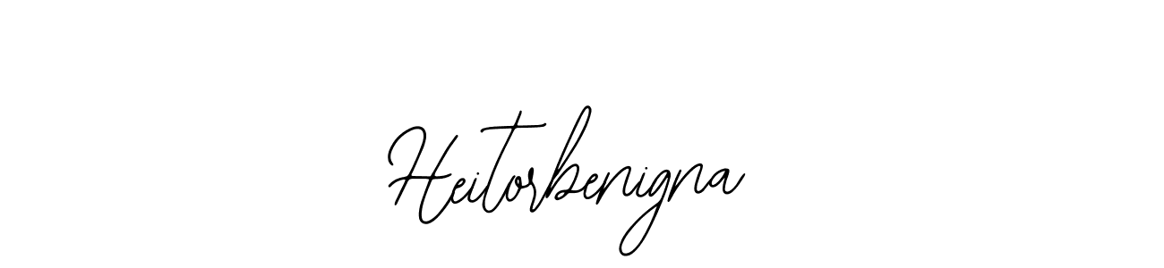 Design your own signature with our free online signature maker. With this signature software, you can create a handwritten (Bearetta-2O07w) signature for name Heitorbenigna. Heitorbenigna signature style 12 images and pictures png