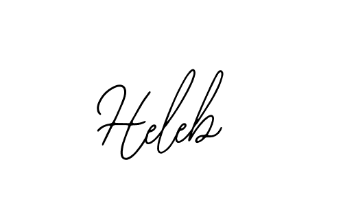 How to make Heleb name signature. Use Bearetta-2O07w style for creating short signs online. This is the latest handwritten sign. Heleb signature style 12 images and pictures png