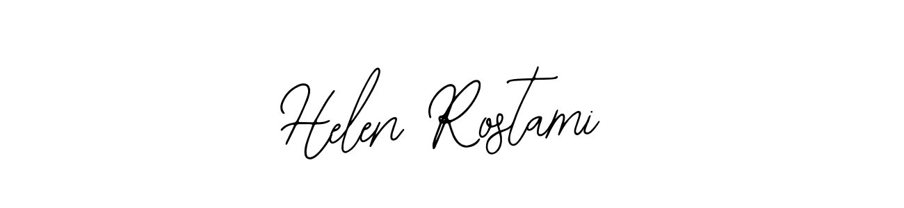 Use a signature maker to create a handwritten signature online. With this signature software, you can design (Bearetta-2O07w) your own signature for name Helen Rostami. Helen Rostami signature style 12 images and pictures png