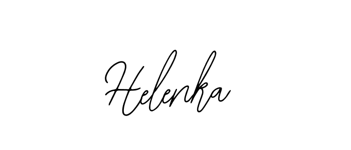 Use a signature maker to create a handwritten signature online. With this signature software, you can design (Bearetta-2O07w) your own signature for name Helenka. Helenka signature style 12 images and pictures png