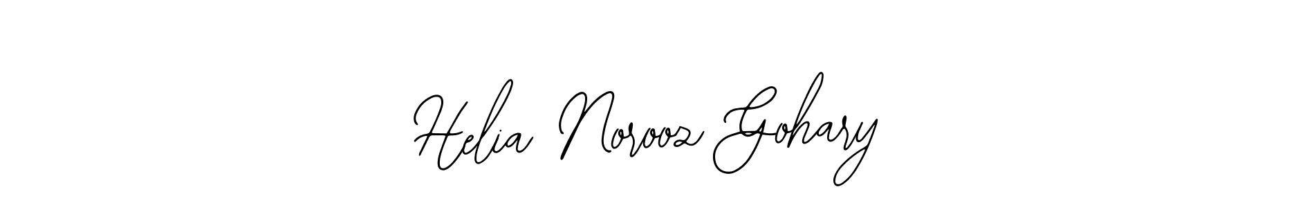 Design your own signature with our free online signature maker. With this signature software, you can create a handwritten (Bearetta-2O07w) signature for name Helia Norooz Gohary. Helia Norooz Gohary signature style 12 images and pictures png