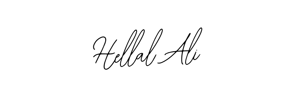 How to make Hellal Ali name signature. Use Bearetta-2O07w style for creating short signs online. This is the latest handwritten sign. Hellal Ali signature style 12 images and pictures png
